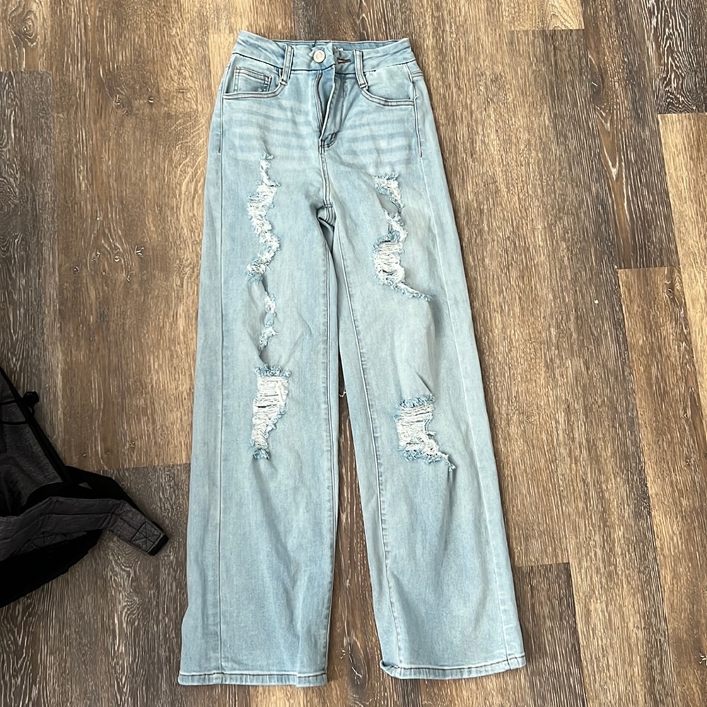 Rue 21 Wide Leg Denim Jeans